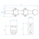NUK3Y PRODUCTS K3 Nuk3y Heavy Duty Solid Brass Dutch Door Surface Bolt 6 Polished Brass