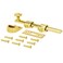 NUK3Y PRODUCTS K3 Nuk3y Heavy Duty Solid Brass Dutch Door Surface Bolt 6 Polished Brass