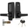 Souyou New Upgrade Mechanical Door Lock with HandleMechanical Push Button Lever LockStainless Steel Mechanical Keyless Entry Door Lock with KeyUpgrade Adjustable Deadlatch 238 and 234