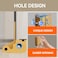 Tonitrui Home Security Door Reinforcement Lock for FrontInward Swing Doors Upgraded Reinforced 1200lbs Capacity Night Kids Safety Metal Flip Deadbolt Latch2Pack Gold
