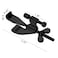 INIRET 2 Pack Black Adjustable Heavy Duty Portable Door LockSecurity Device for Enhanced Safetyfor HomeTravelHotelsApartments Prevents Unauthorized EntryNo DrillSilicone Protector Caps Included