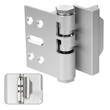 MaxxGeek Home Door Reinforcement Lock High Security AntiBurglary Lock Aluminum Guard for Home Security Silver Oxide