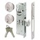 Pacific Doorware Storefront Door Mortise Lock Hook Deadbolt Double Keyed Cylinder Combo Adams Rite Cam in Aluminum 3132 Backset