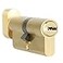 Jeriup Euro Profile Cylinder Cylinder Lock Solid Brass 90mm401040 with 5 Keys dimple Single Open Copper AntiRust Corrosion Resistant AntiTheft
