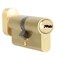 Jeriup Euro Profile Cylinder Cylinder Lock Solid Brass 90mm401040 with 5 Keys dimple Single Open Copper AntiRust Corrosion Resistant AntiTheft