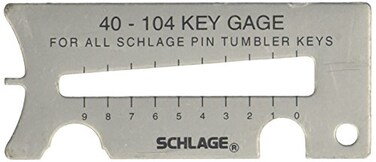 Schlage 40104 Key Gauge Gray