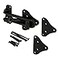PRIME-LINE PrimeLine U 11447 Swing Bar Door Guard with High Security Auxiliary Lock Matte Black Finish Single Pack