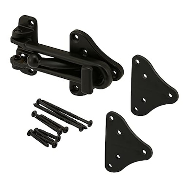 PRIME-LINE PrimeLine U 11447 Swing Bar Door Guard with High Security Auxiliary Lock Matte Black Finish Single Pack
