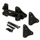 PRIME-LINE PrimeLine U 11447 Swing Bar Door Guard with High Security Auxiliary Lock Matte Black Finish Single Pack