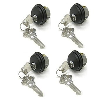 Pacific Doorware Storefront Door Mortise Lock Cylinder Cylinders Duronotic Bronze 4 Pack