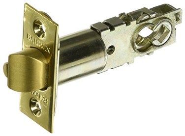 Baldwin 5210 Universal Backset Deadlocking Latchbolt for Keyed Entry Baldwin Loc Lifetime Polished Brass