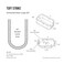 TUFF STRIKE Armored Loop Power Transfer Electrified Commercial Exit Doors Door Security Alarmed Door Wire Conduit 20 Oil Rubbed Bronze Tuff Strike