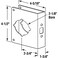 PRIME-LINE PrimeLine U 9558 Brass Lock and Door Reinforcement Plate for 134 In Thick Doors Brass Finish Single Pack