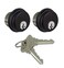 McAvory Cylinder Locks Durable Commercial Storefront Lock 2 Keys Double Cylinder Duronotic Bronze 2 Pack