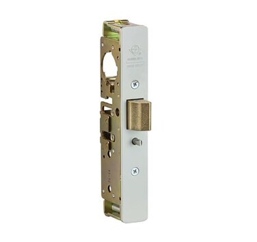 Adams Rite 490045102628 Heavy Duty Deadlatch with 112 Backset and Flat Faceplate LH or RHR with a 258 Strike 628 Clear Anodized Finish