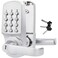 MUTEX MX800 Commercial Grade Door Lock Satin Chrome Keyless Combination Lock