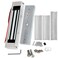 HENA HERNAS Premium 380lbs 180KG Electric Magnetic Door Lock DC12V Fail Safe NC Silver Black HERNAS180ZL HERNAS180ZL