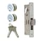 Summit DOORWARE Mortise Cylinder Hook Bolt with Keys Adams Rite Style Door Lock Replacement Parts Mortise Lock Replacement Kit Replacement for MS1850SX5X Series Locks Aluminum Finish