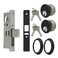 Summit Doorware Storefront Door Mortise Deadlock Bolt Double Keyed Cylinder Kit in Duronotic Finish High Grade Adams Rite Style Lock Maxium Security Replacement for MS1850S Series Locks