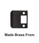 QCAA Solid Brass Extended Lip Strike 214X214 OilRubbed Bronze 10 Pack Made in Taiwan