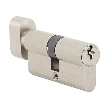 Jeriup 65mm27510275 Euro Profile Lock Cylinder with 3 Yale Keys Single Open Copper Lock Cylinder AntiRust Corrosion Resistant AntiTheft
