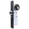elox Narrow Stile Aluminum Door Mortise Deadlatch Lock Double Keyed Cylinder 4 Keys Handing Reversible 3132 Backset in Bronze Duronodic Finish