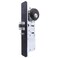 elox Narrow Stile Aluminum Door Mortise Deadlatch Lock Double Keyed Cylinder 4 Keys Handing Reversible 3132 Backset in Bronze Duronodic Finish