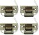 Seco-Larm SecoLarm SD991AD1Q Pack of 4 Mini NoCut Electric Door Strikes Indoor Use Converts Cylindrical Lock Sets Into an Electronic AccessControlled Locking System Stainless Steel Keeper