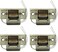 Seco-Larm SecoLarm SD991AD1Q Pack of 4 Mini NoCut Electric Door Strikes Indoor Use Converts Cylindrical Lock Sets Into an Electronic AccessControlled Locking System Stainless Steel Keeper