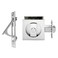 senharvest Pocket Door LockPrivacy Door Hardware Suitable for Bathroom Bedroom etc Recessed 2 Sided 2 38 Backset Invisible Hardware for 1 38 to 2 316 Thickness Door Sliver Privacy Lock With Edge Pull