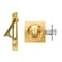 senharvest Pocket Door LockPrivacy Door Hardware Suitable for Bathroom Bedroom etc Recessed 2 Sided 2 38 Backset Invisible Hardware for 1 38 to 2 316 Thickness Door Gold Privacy Lock with Edge Pull