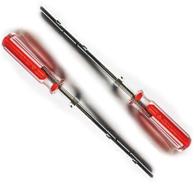 YnFag Elevator Drop Key Double Knuckle Emergency Drop Key Red Handle with Printed Warning