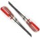 YnFag Elevator Drop Key Double Knuckle Emergency Drop Key Red Handle with Printed Warning