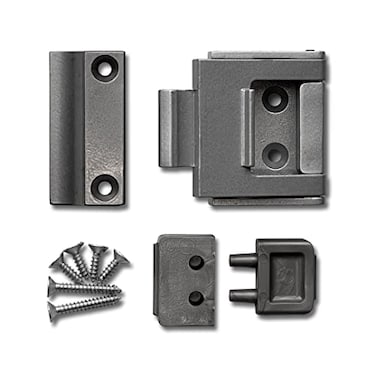 The Door Guardian Stash Lock Secure Bifold Cabinet and Cupboard Lock Childproofing and Babyproofing Satin Nickel
