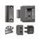 The Door Guardian Stash Lock Secure Bifold Cabinet and Cupboard Lock Childproofing and Babyproofing Satin Nickel