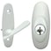 N8LokNLok Gliding Patio Door Keyed Lock Assembly Thumb Latch Compatible with Andersen Tribeca Style OEM Part 2573068 2573078 2573609 2916 Hole Centers NonHanded White Diecast
