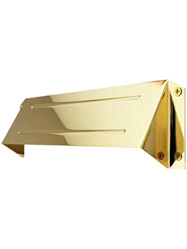 Deltana MSH158U3 MS211 and MS212 Solid Brass Letter Box Hood for Privacy Use with MS0030
