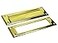 QCAA Soild Brass Mail Slot with Solid Brass Interior Frame 878X278 Polished Brass 1 Pack Made in Taiwan