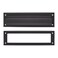 khtumeware Matte Black 13 inch 1Pack Solid Brass Mail Slot with Solid Brass Internal Frame is Well Made Door Mail Slots