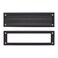 khtumeware Matte Black 13 inch 1Pack Solid Brass Mail Slot with Solid Brass Internal Frame is Well Made Door Mail Slots