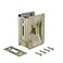 Richelieu Hardware 1701ABPSBC Onward Pocket Door Pull Privacy Lock 3 14 in 82 mm Rectangular Antique Brass