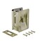 Richelieu Hardware 1701ABPSBC Onward Pocket Door Pull Privacy Lock 3 14 in 82 mm Rectangular Antique Brass