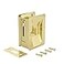 Richelieu Hardware 1701BPSBC Onward Pocket Door Pull Privacy Lock 3 14 in 82 mm Rectangular Brass