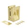 Richelieu Hardware 1701BPSBC Onward Pocket Door Pull Privacy Lock 3 14 in 82 mm Rectangular Brass