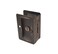 QCAA Premium Quality Solid Brass Rectangular Pocket Sliding Door Pull Privacy Lock 314X214 Aged Classic Bronze 1 Pack Made in Taiwan
