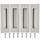 Malimali 6 Inch Recessed Finger Flush Pulls for Barn Pocket Door Closet Sliding Door Handle Brushed Stainless Steel Rectangular Door Pulls Hardware4 Pack