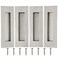 Malimali 6 Inch Recessed Finger Flush Pulls for Barn Pocket Door Closet Sliding Door Handle Brushed Stainless Steel Rectangular Door Pulls Hardware4 Pack