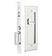 Emtek Modern Rectangular Privacy Pocket Door Mortise Lock Polished Chrome
