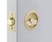 Emtek Tubular Pocket Door Round Privacy Satin Brass US4