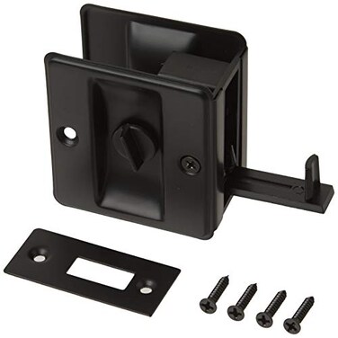 IDH by St. Simons idh by St Simons 25411019 Premium Quality Solid Brass Pocket Privacy Door Pull Matte Black